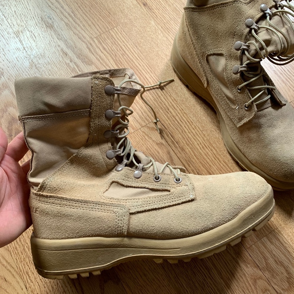 Tan Combat Boots